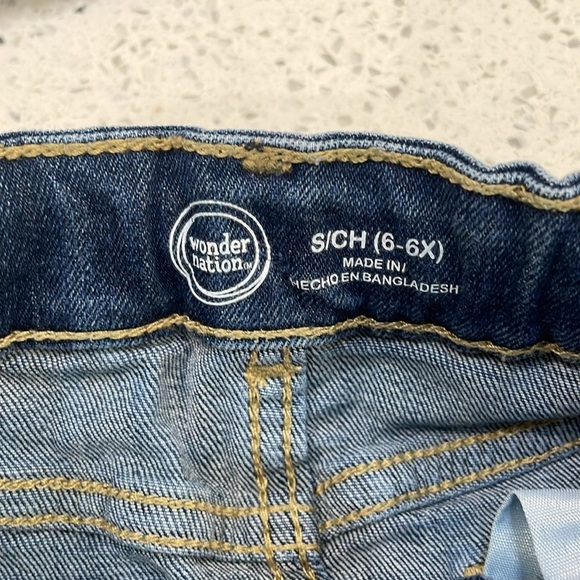 Wonder Nation girls Blue and Black Denim Mini Skirts size 6/6X - Picture 3 of 10